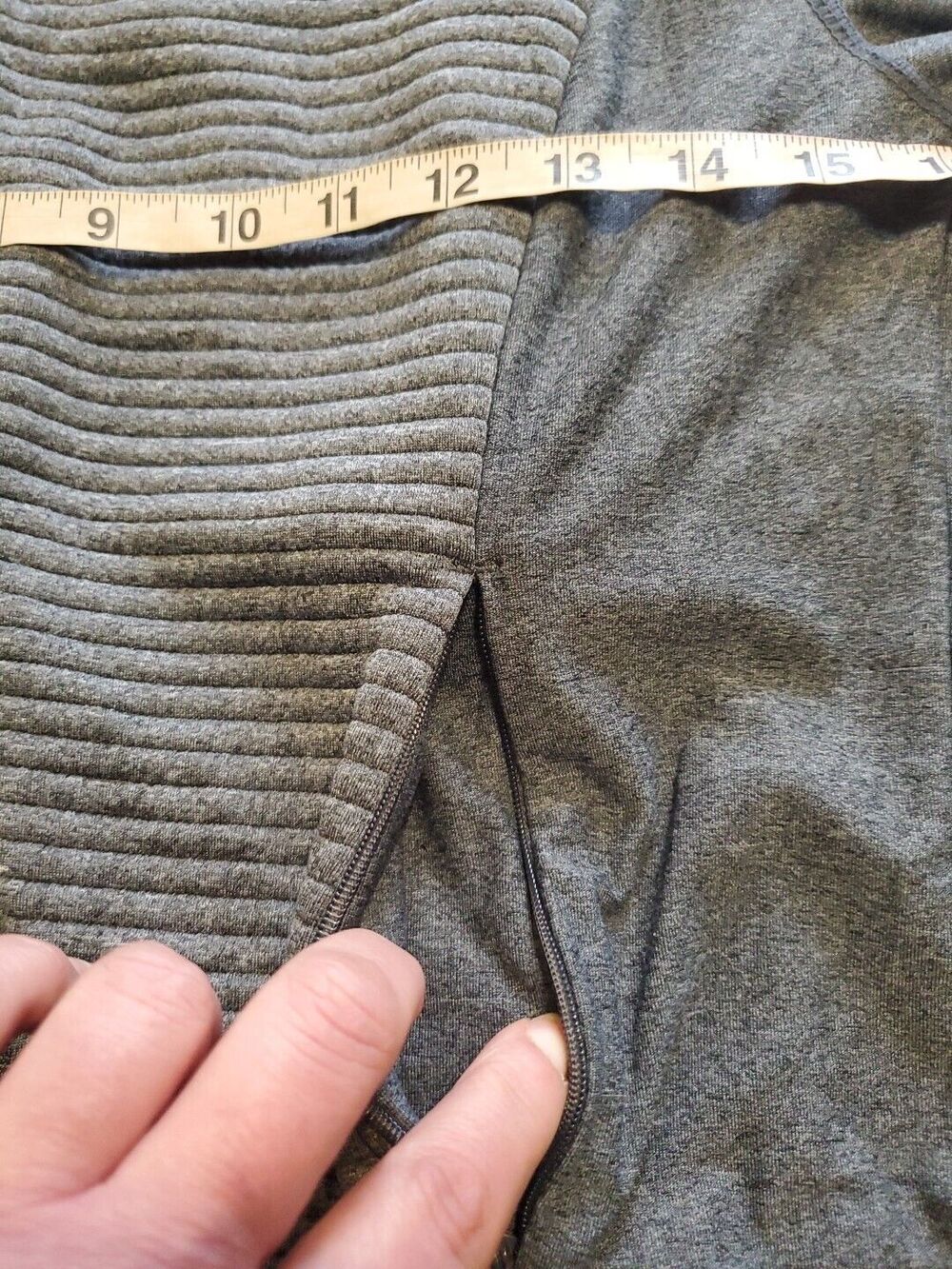 Mondetta Meduim Jacket Lightweight Zipoed Gray Textured Pockets Womens - Picture 9 of 16